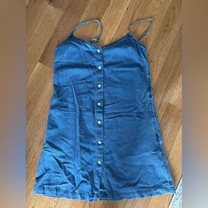 Aritzia Wilfred Free Denim Slip Dress